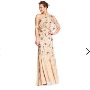 Adrianna Papell beaded gown, sequin maxi prom